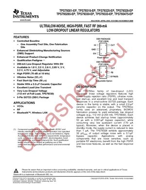 TPS79333DBVREP datasheet  